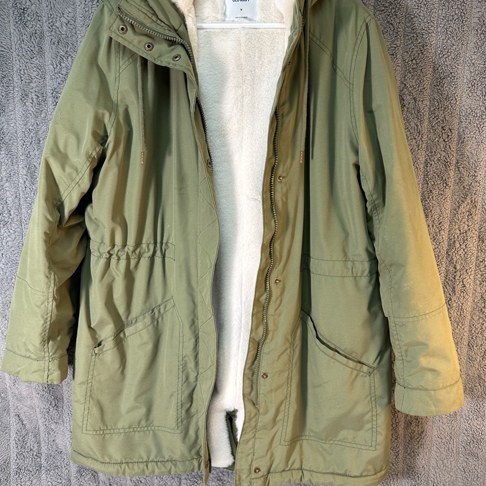 Old Navy Women's Olive Utility Jacket